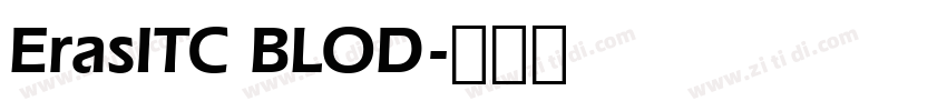 ErasITC BLOD字体转换